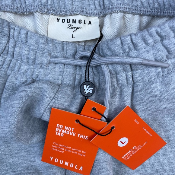 {L} NWT YoungLA #245 Autograph Jogger Heathered Grey - Picture 4 of 8